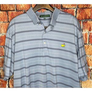 Masters Augusta National Men’s XL Striped Golf Short Sleeve Polo Shirt Georgia